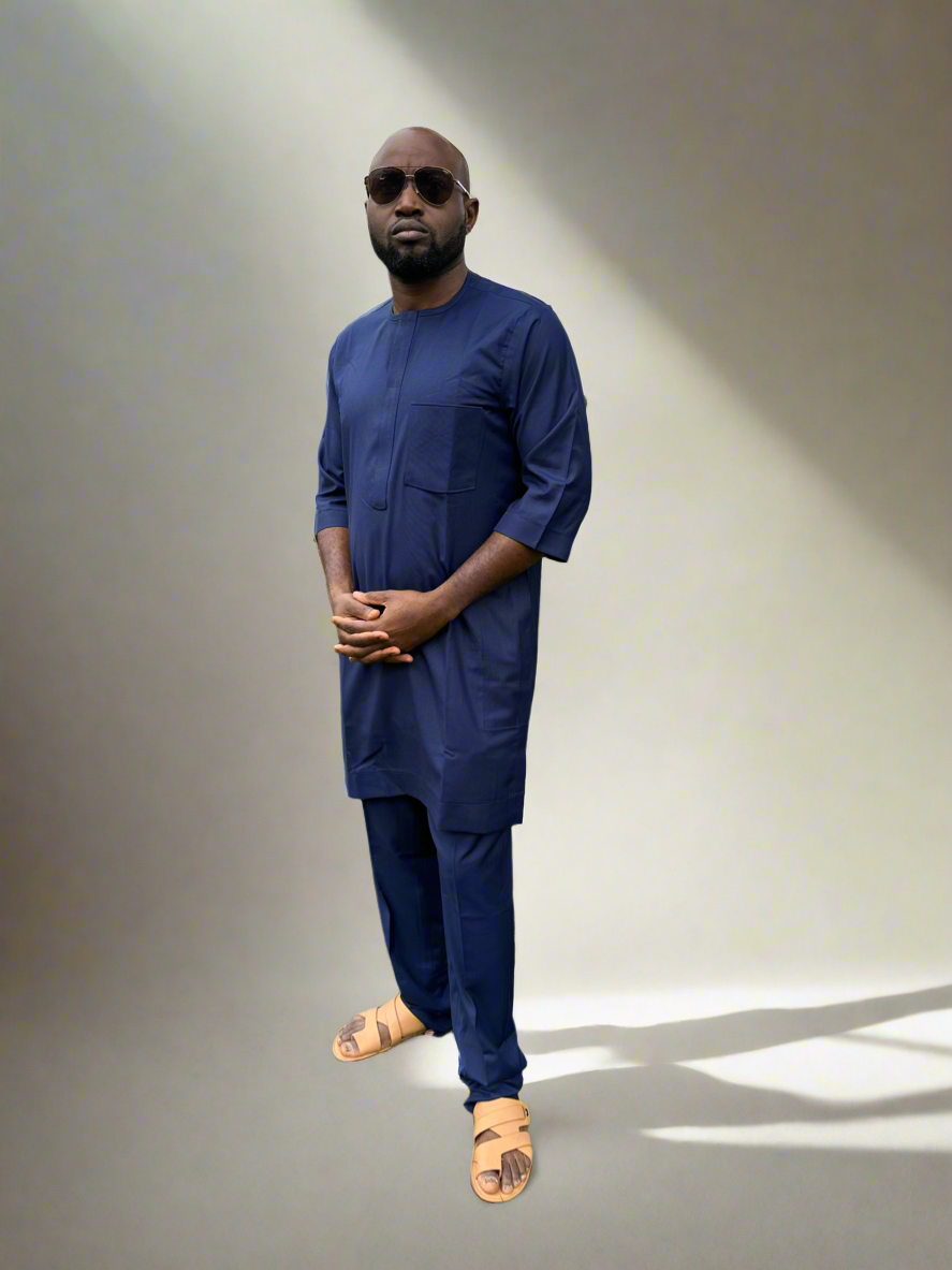 Navy Blue Kaftan