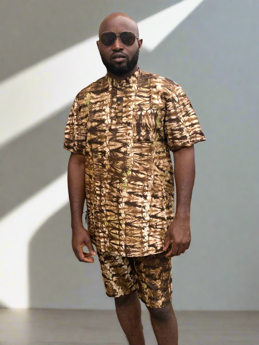 Savana Brown Adire Outfit