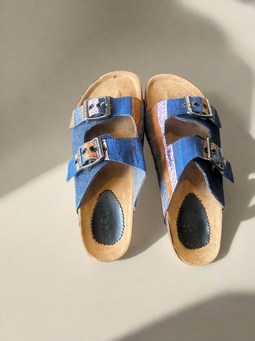 Blue Denim Sliders