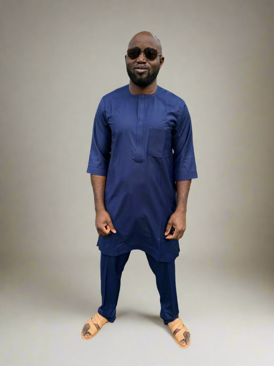 Navy Blue Kaftan
