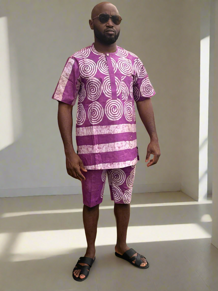 Purple Haze Adire Outfit