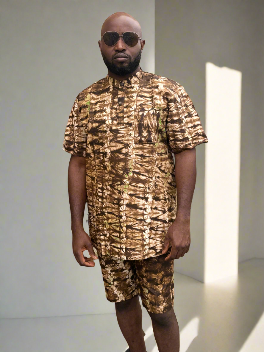 Savana Brown Adire Outfit