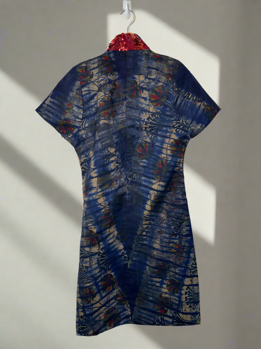 Dark Blue Adire Dress