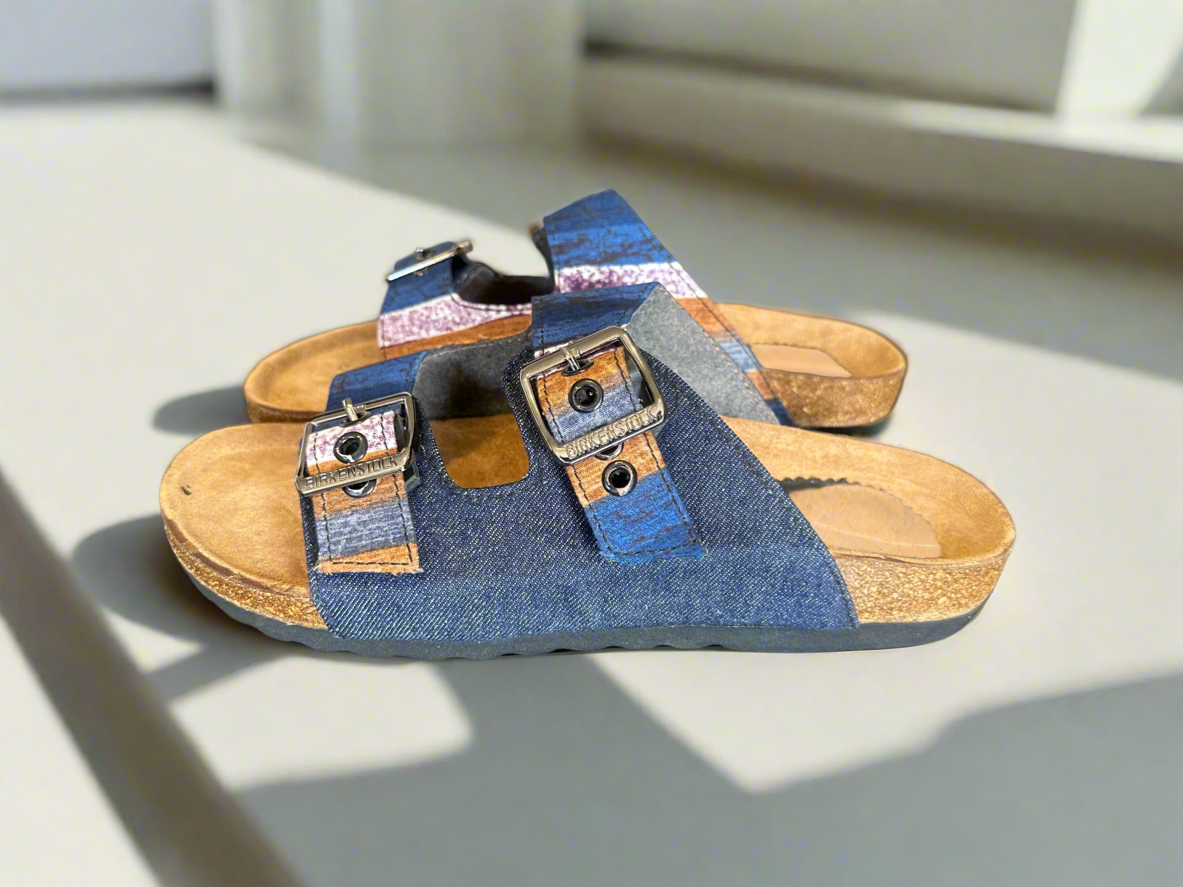 Blue Denim Sliders