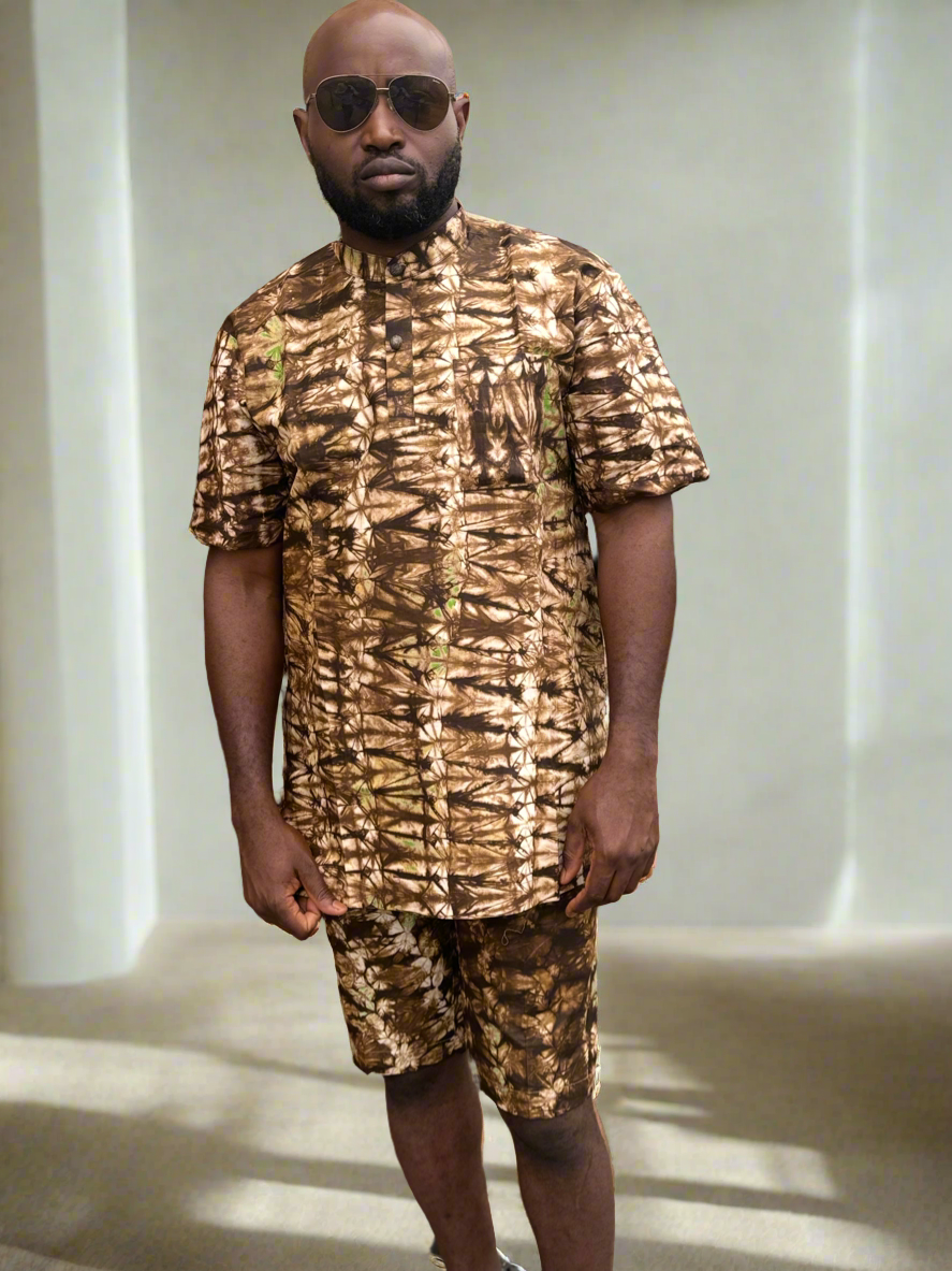 Savana Brown Adire Outfit