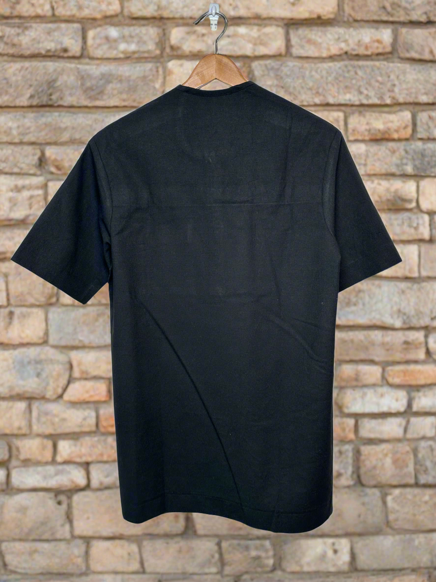 Dark Blue and Black Adire Combo Shirt