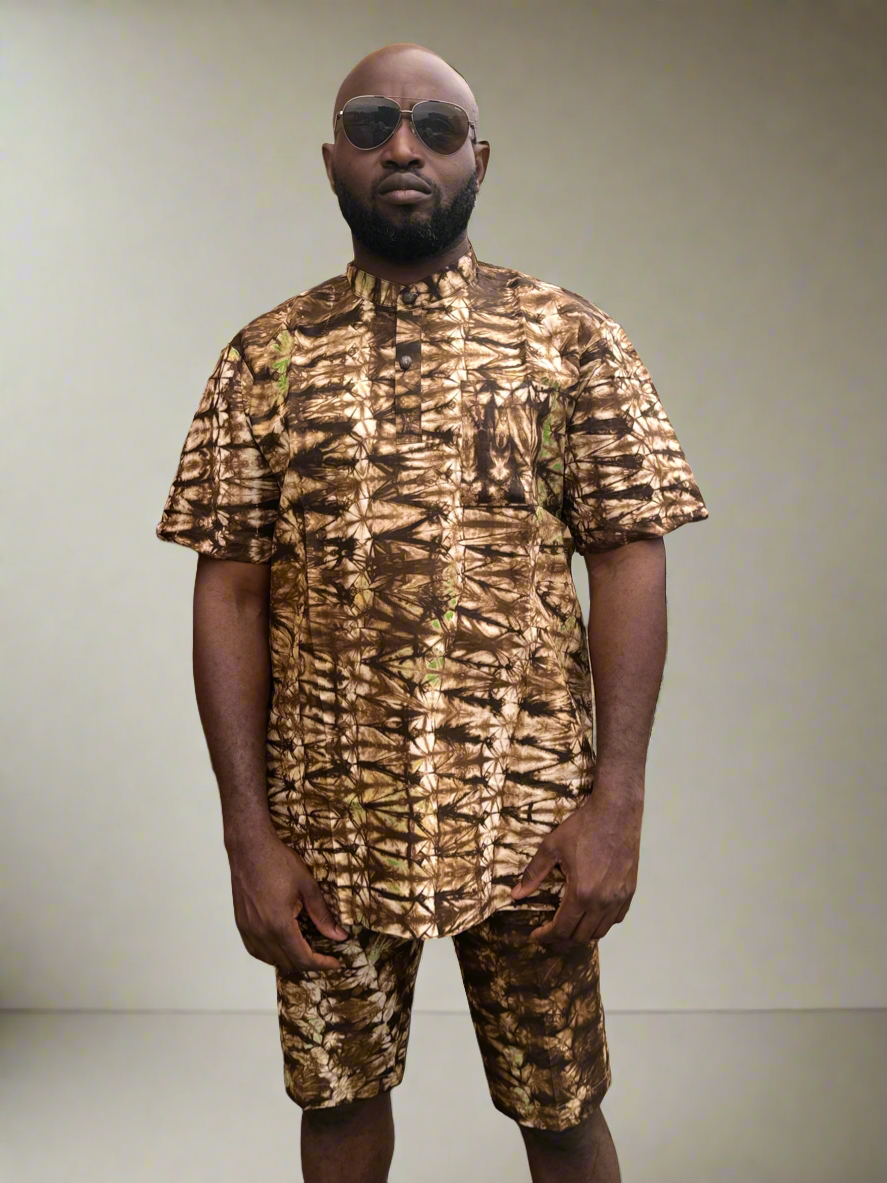 Savana Brown Adire Outfit