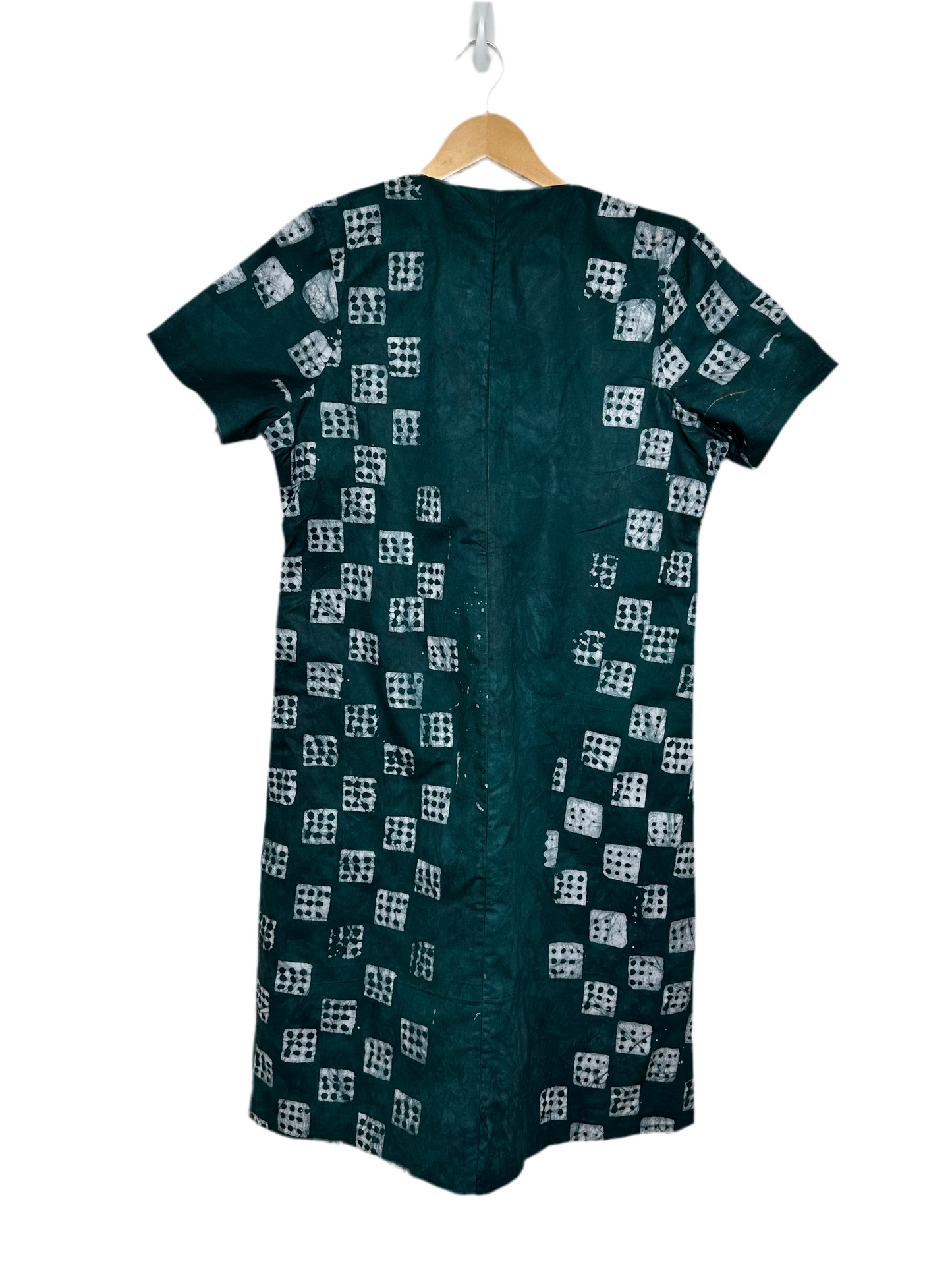 Green Adire Dress