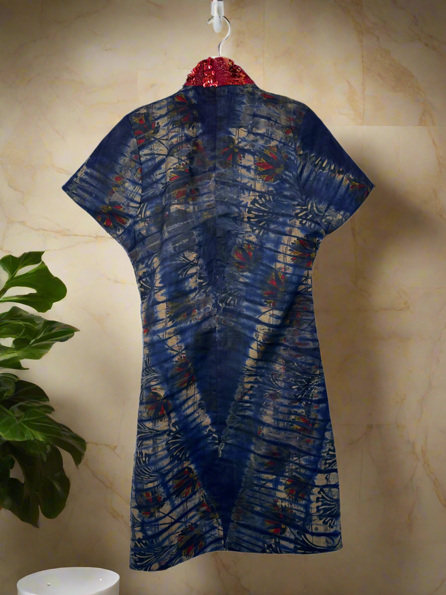 Dark Blue Adire Dress