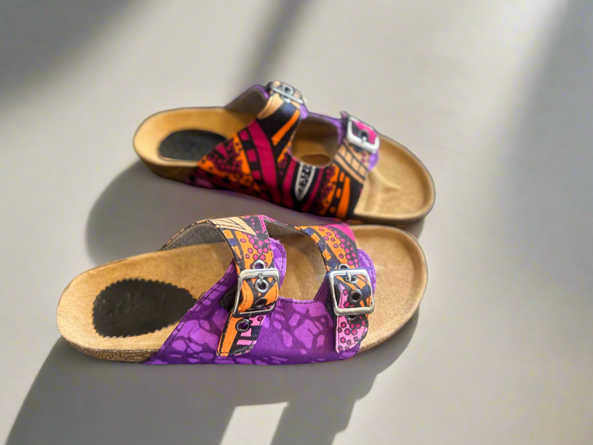 Purple Ankara Sliders