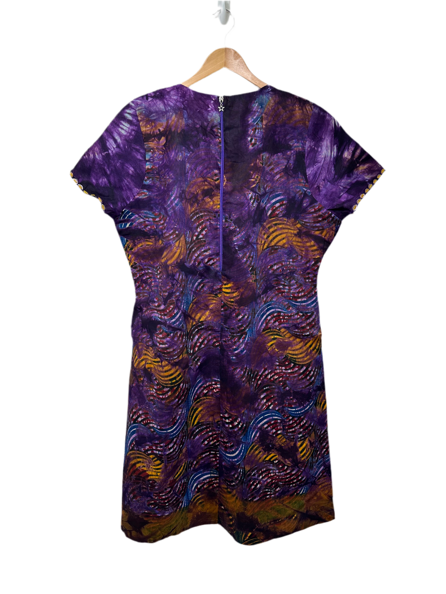 Purple Adire Dress