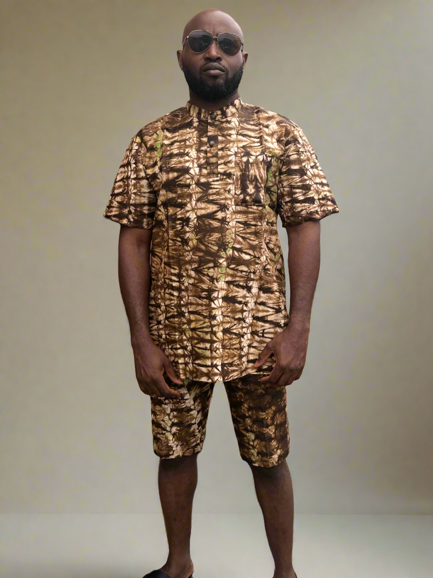 Savana Brown Adire Outfit
