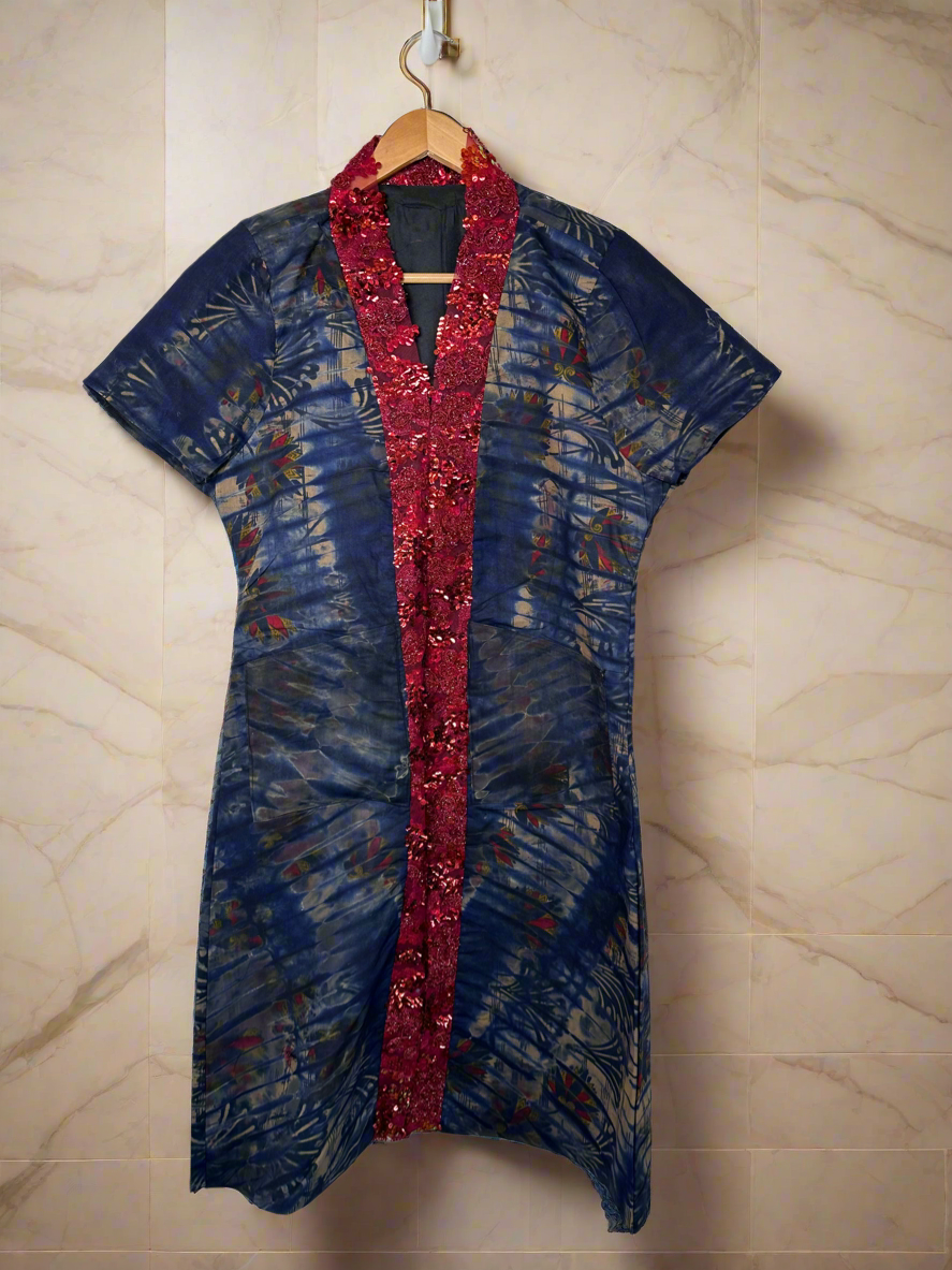 Dark Blue Adire Dress