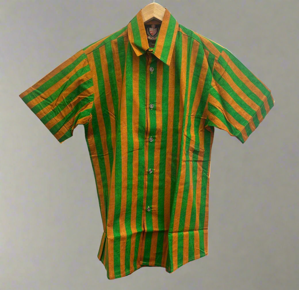 Green and Golden Ankara Shirt