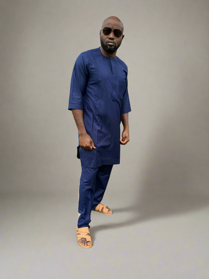 Navy Blue Kaftan