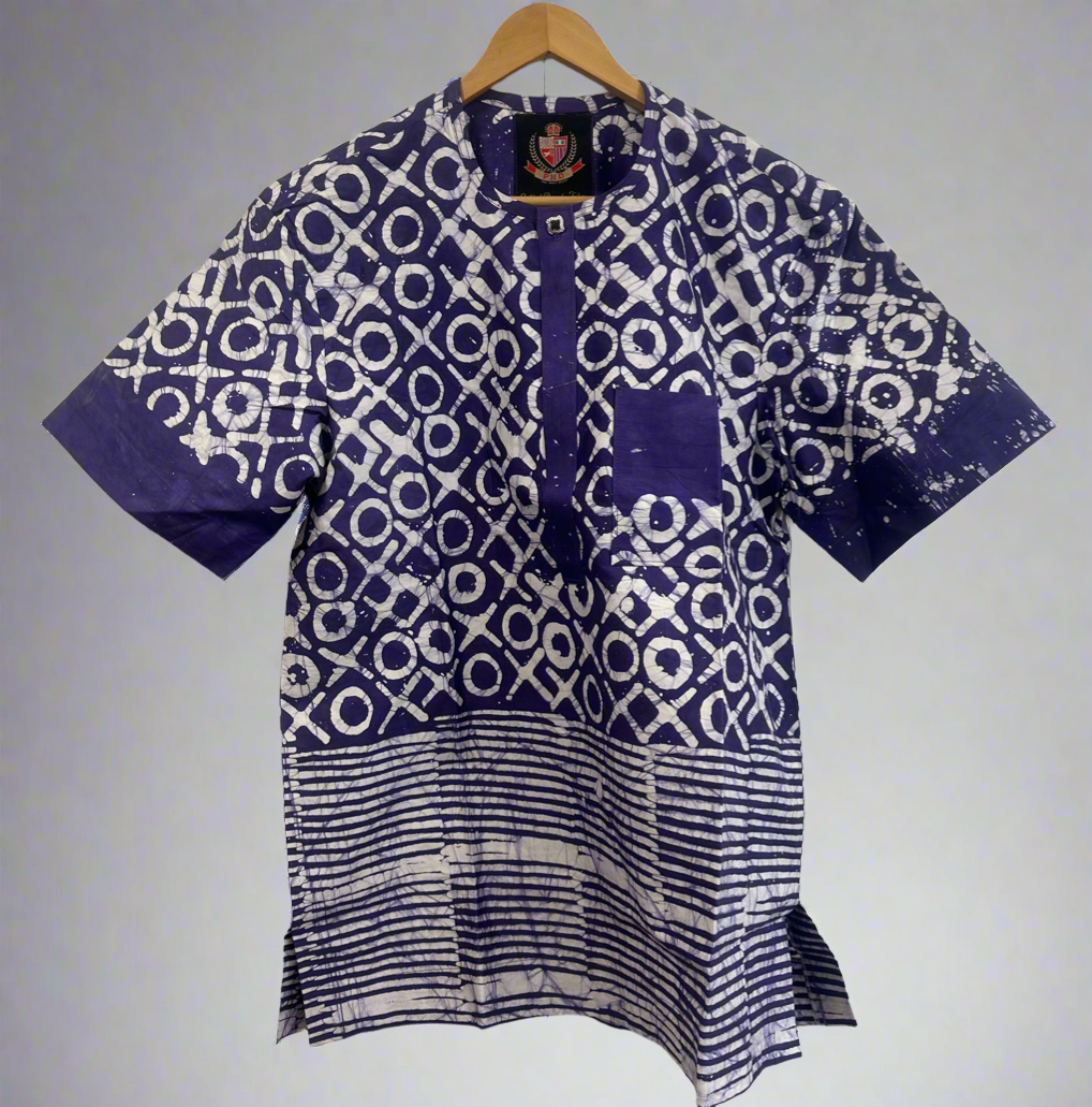 Purple Haze Adire Shirt