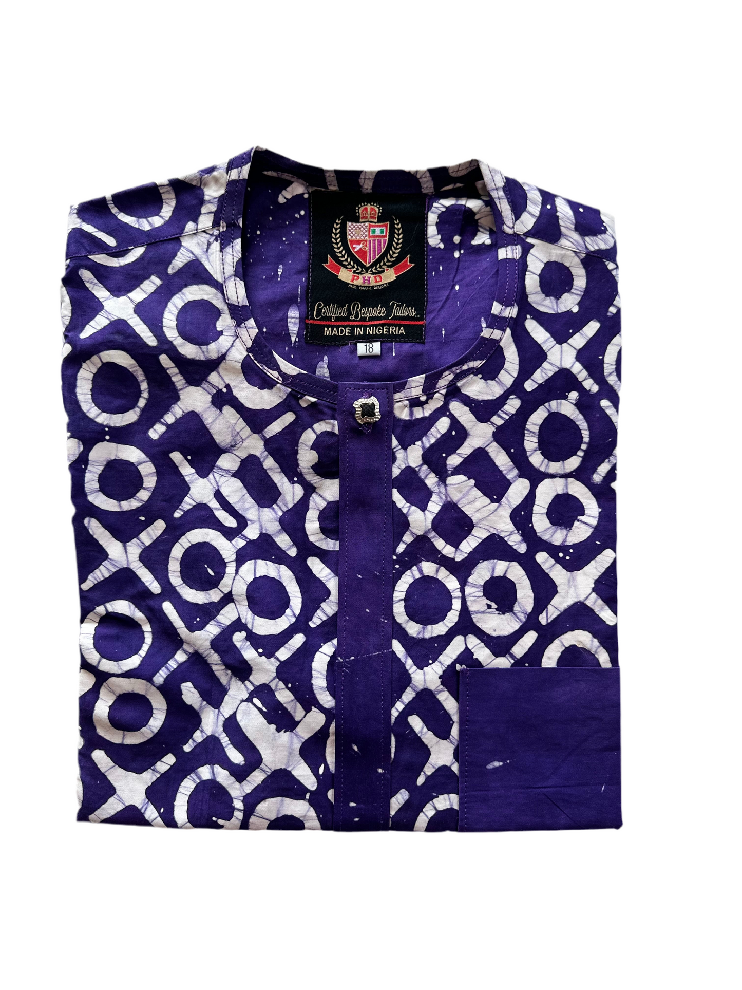 Purple Haze Adire Shirt