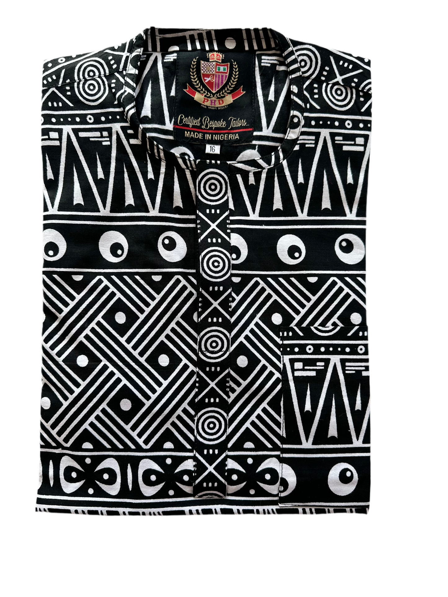 Black Patterned Ankara