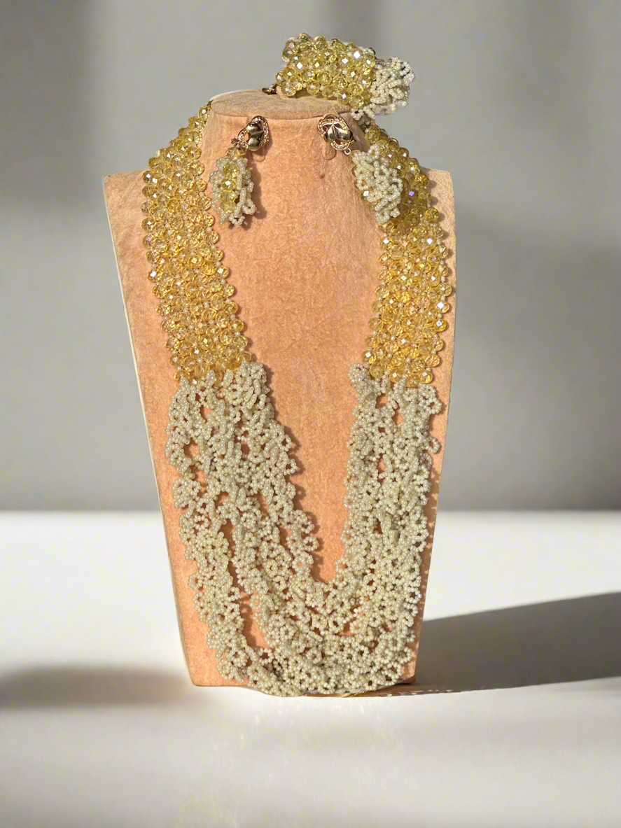 Crystal Beads Jewellery Set