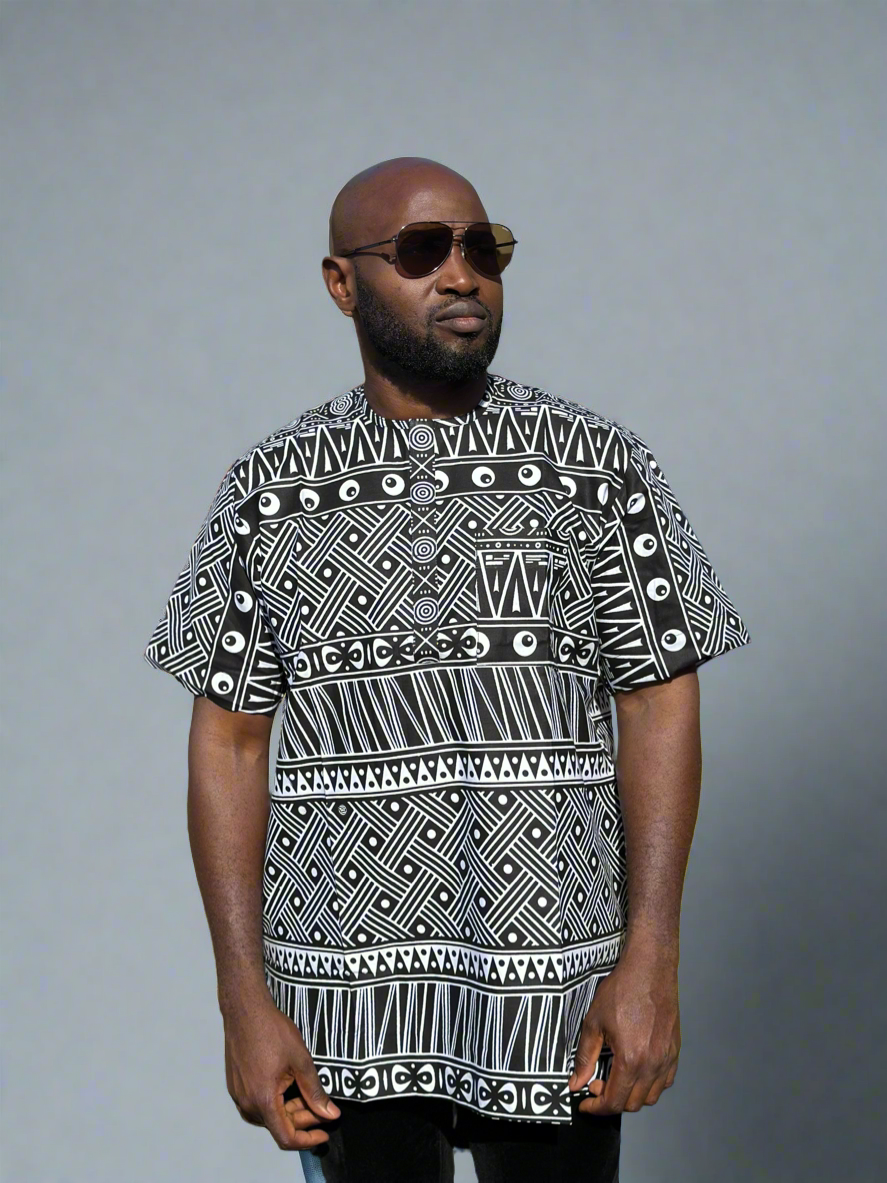 Black Patterned Ankara
