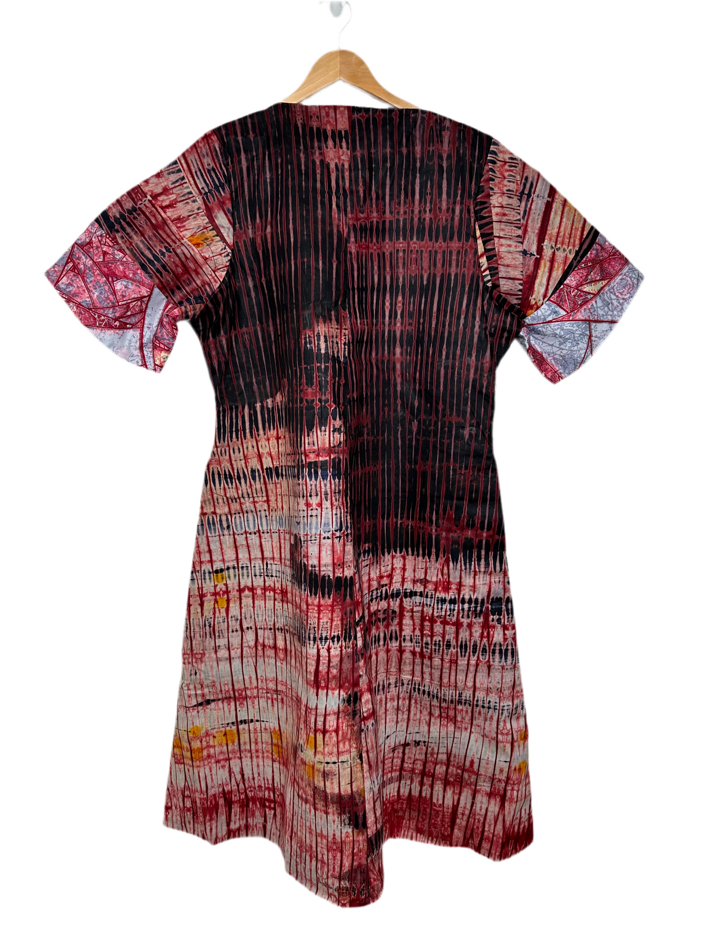 Ox Red Adire Dress