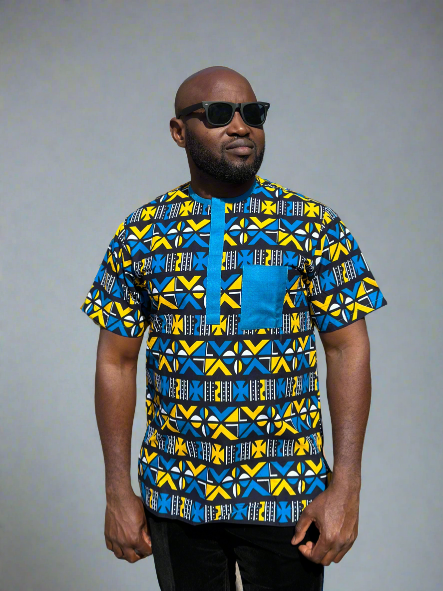 Bluesy Ankara Shirt
