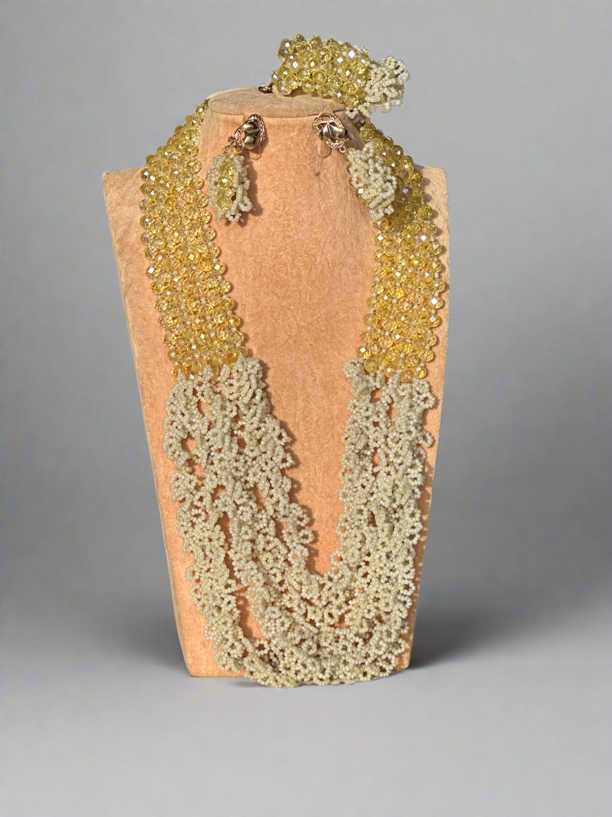 Crystal Beads Jewellery Set