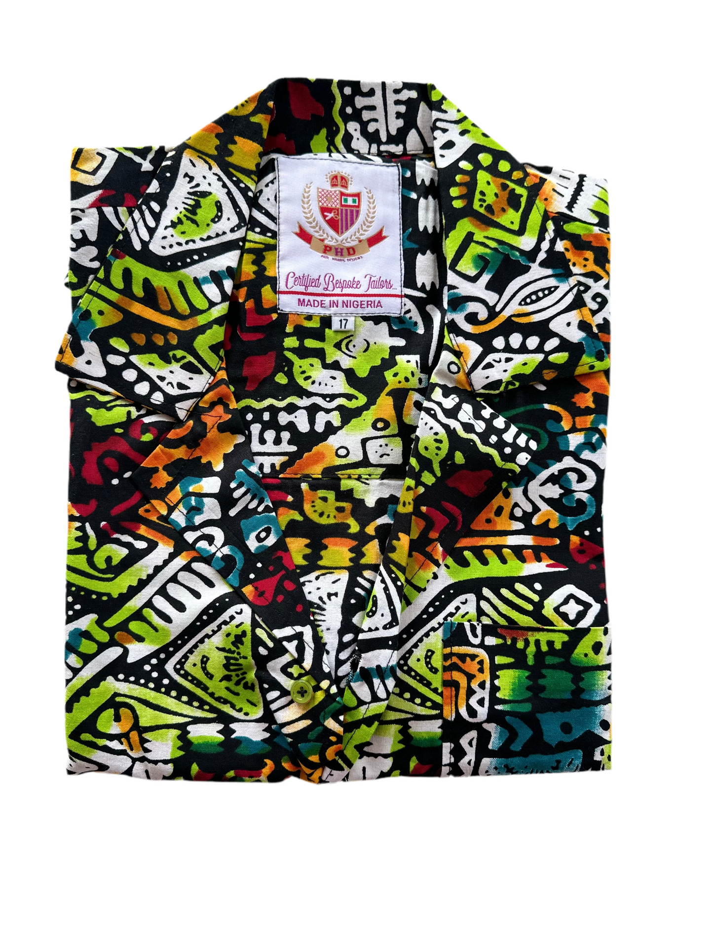 Multi Coloured Ankara Cuban Shirt