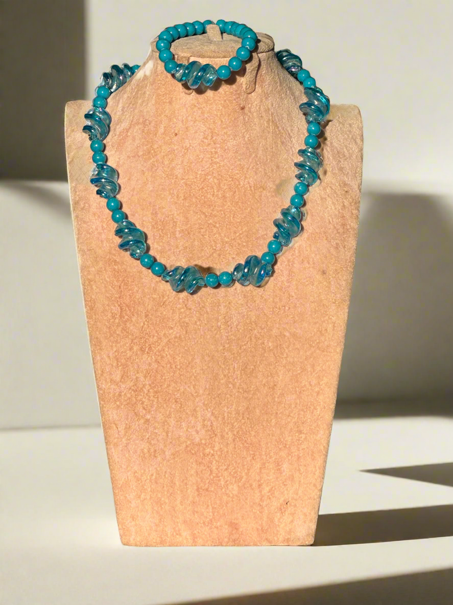 Light Blue Artisan Jewellery Set