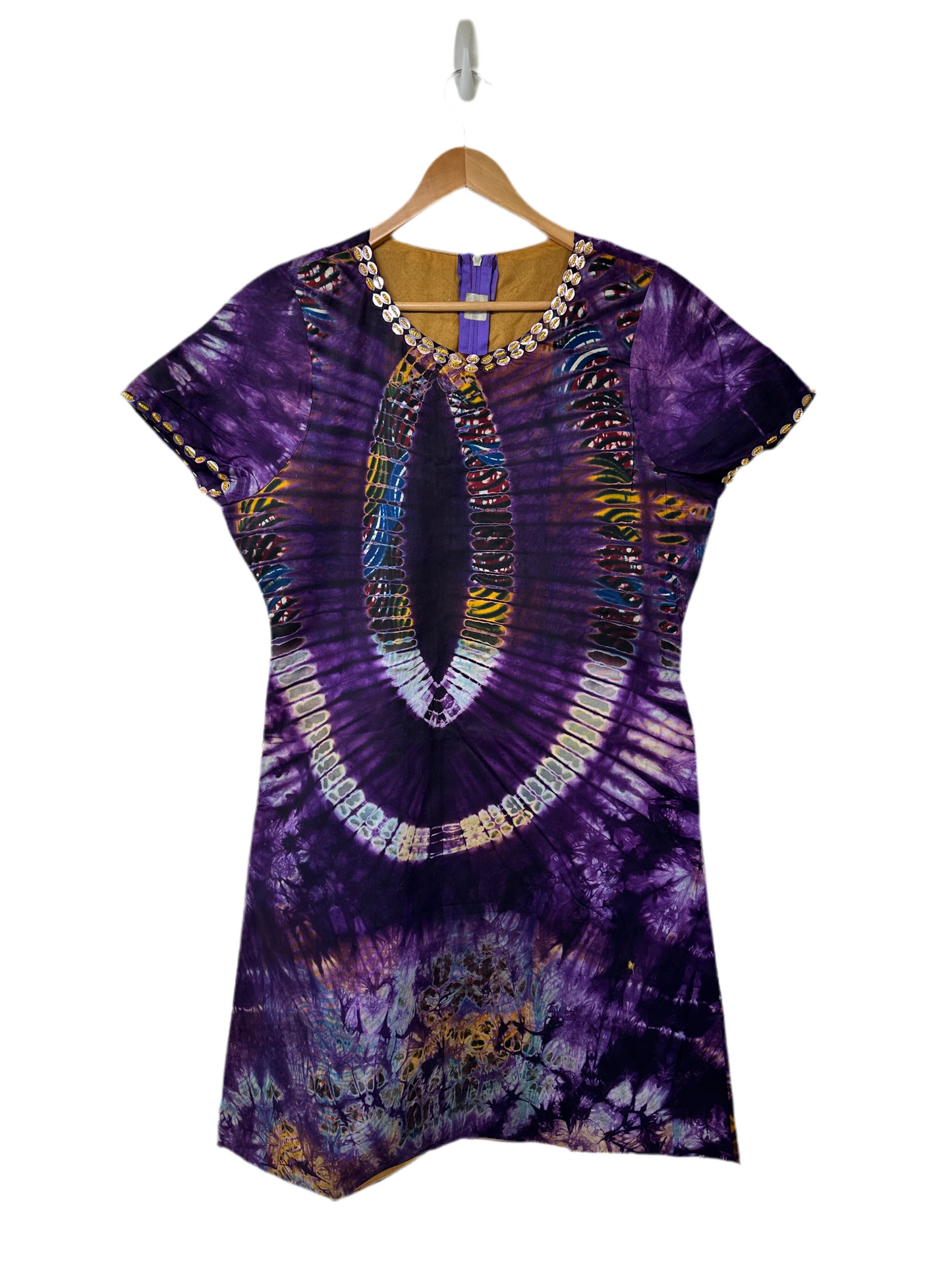 Purple Adire Dress