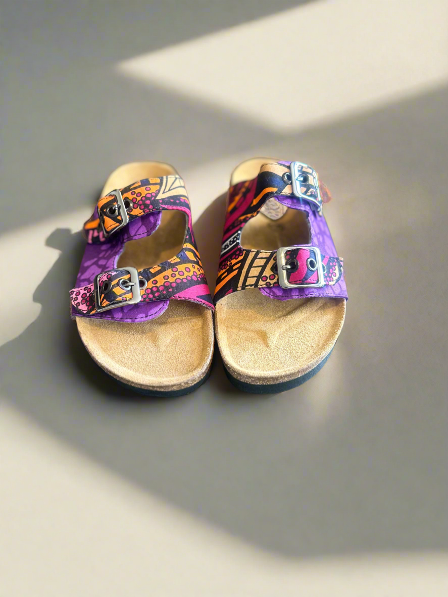 Purple Ankara Sliders