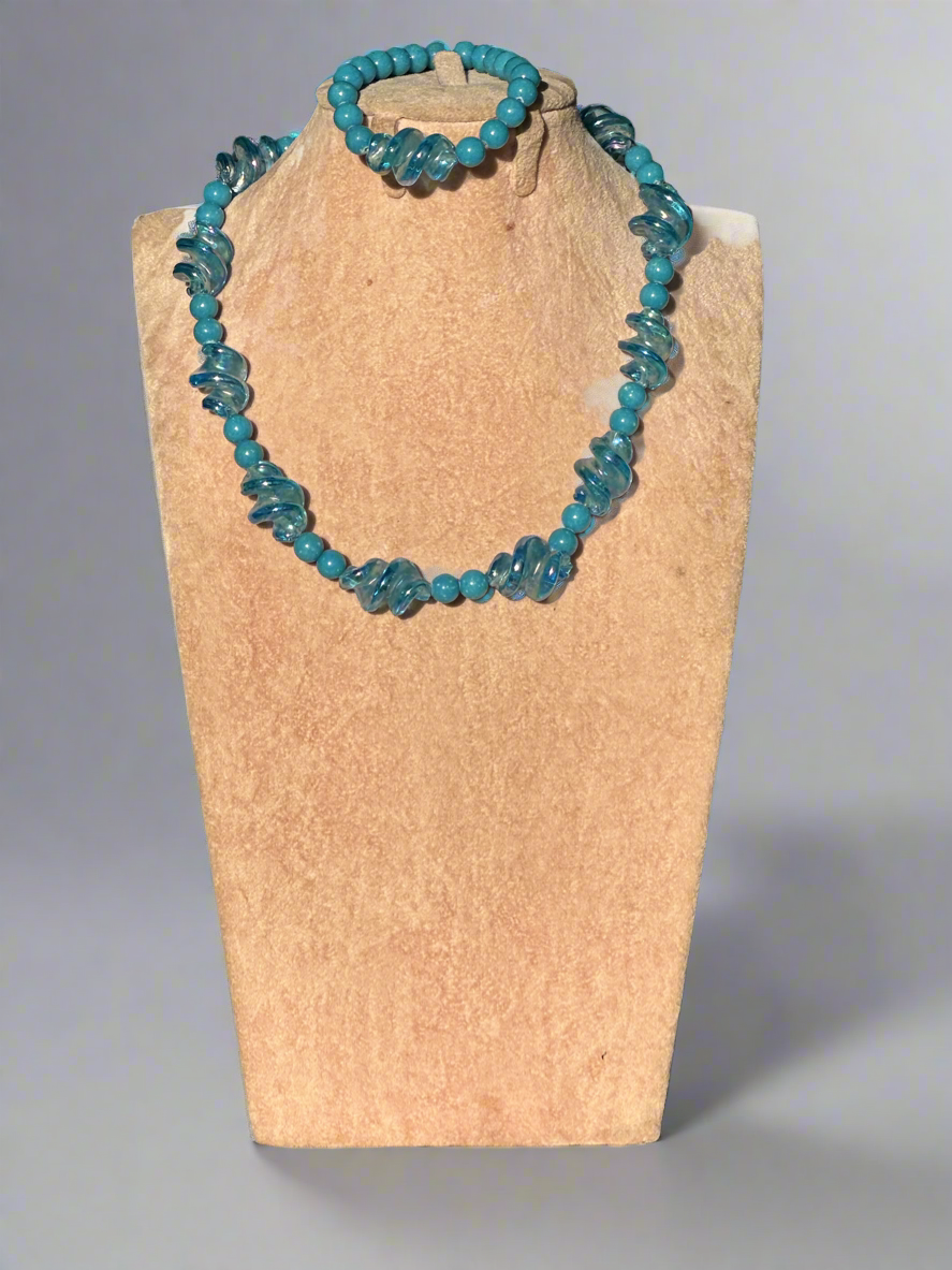 Light Blue Artisan Jewellery Set