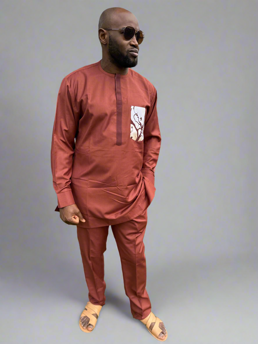 Burnt Orange Kaftan