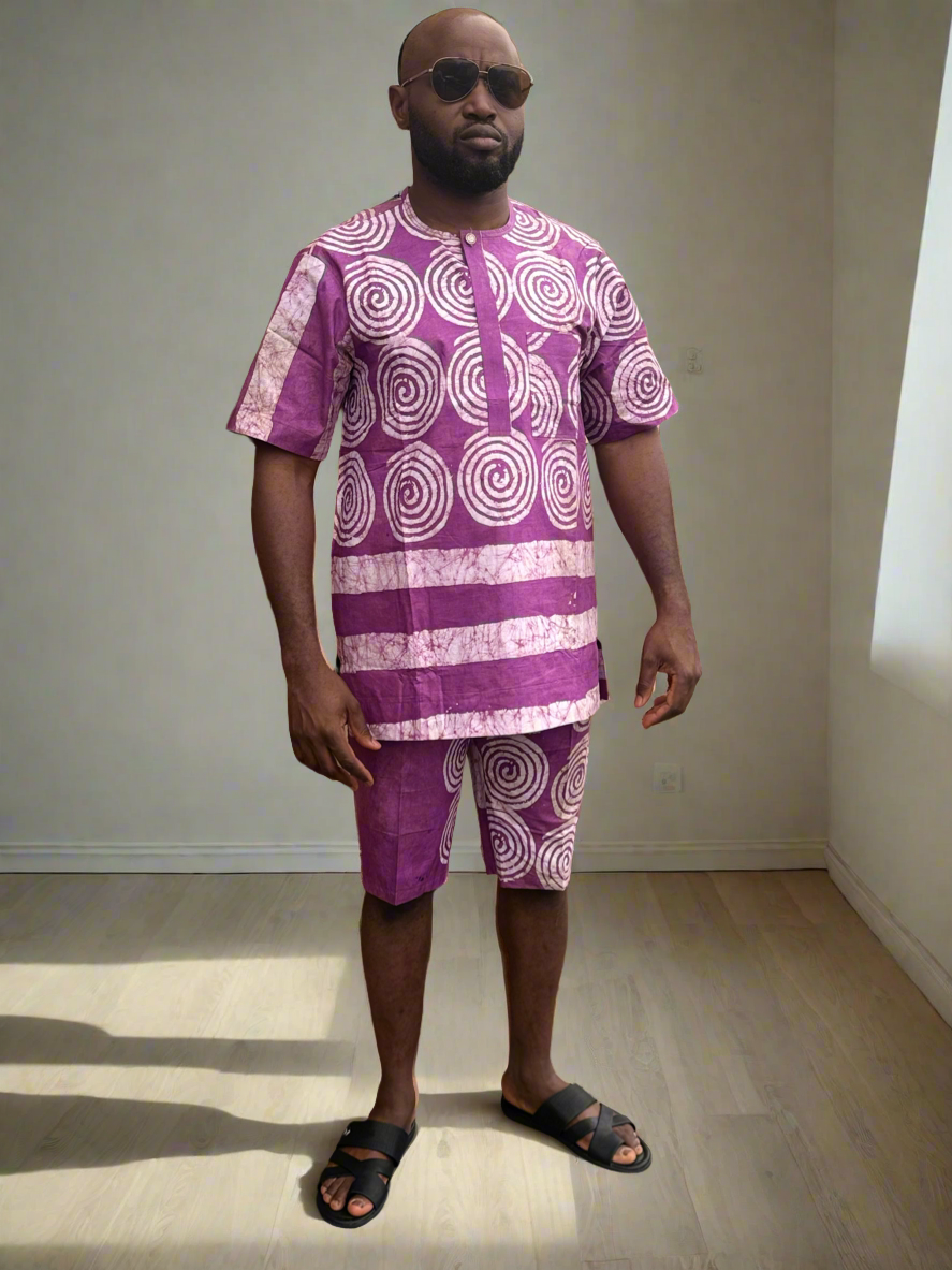 Purple Haze Adire Outfit