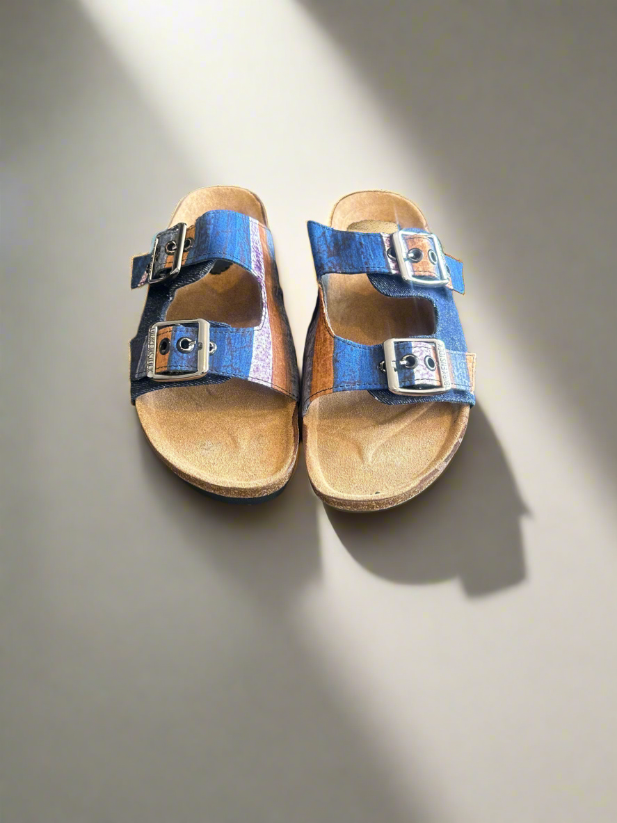 Blue Denim Sliders