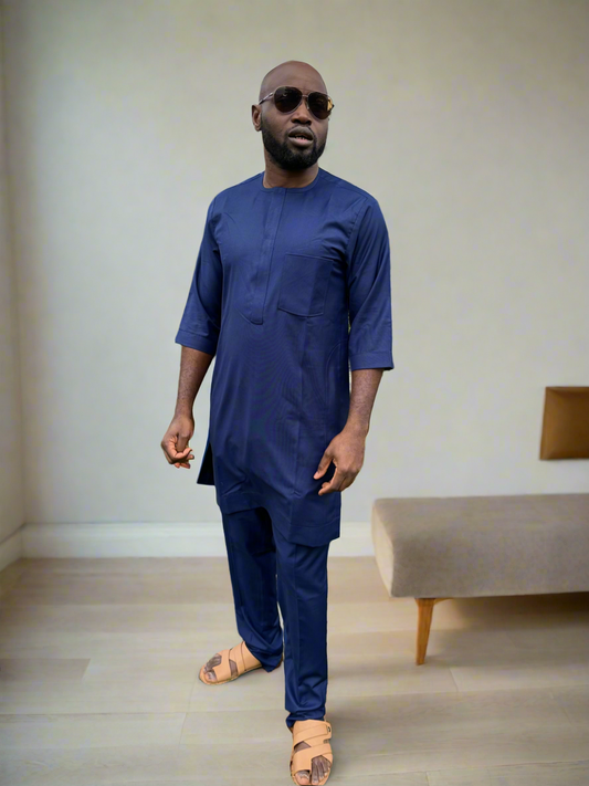 Navy Blue Kaftan