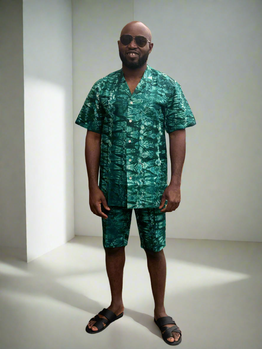 Lush Green Adire Outfit