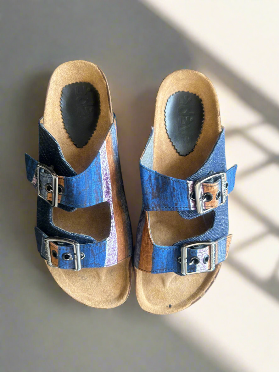 Blue Denim Sliders