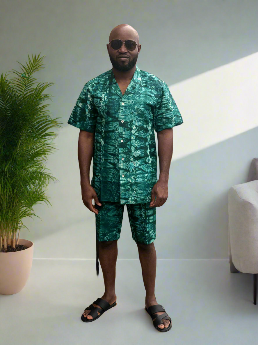 Lush Green Adire Outfit
