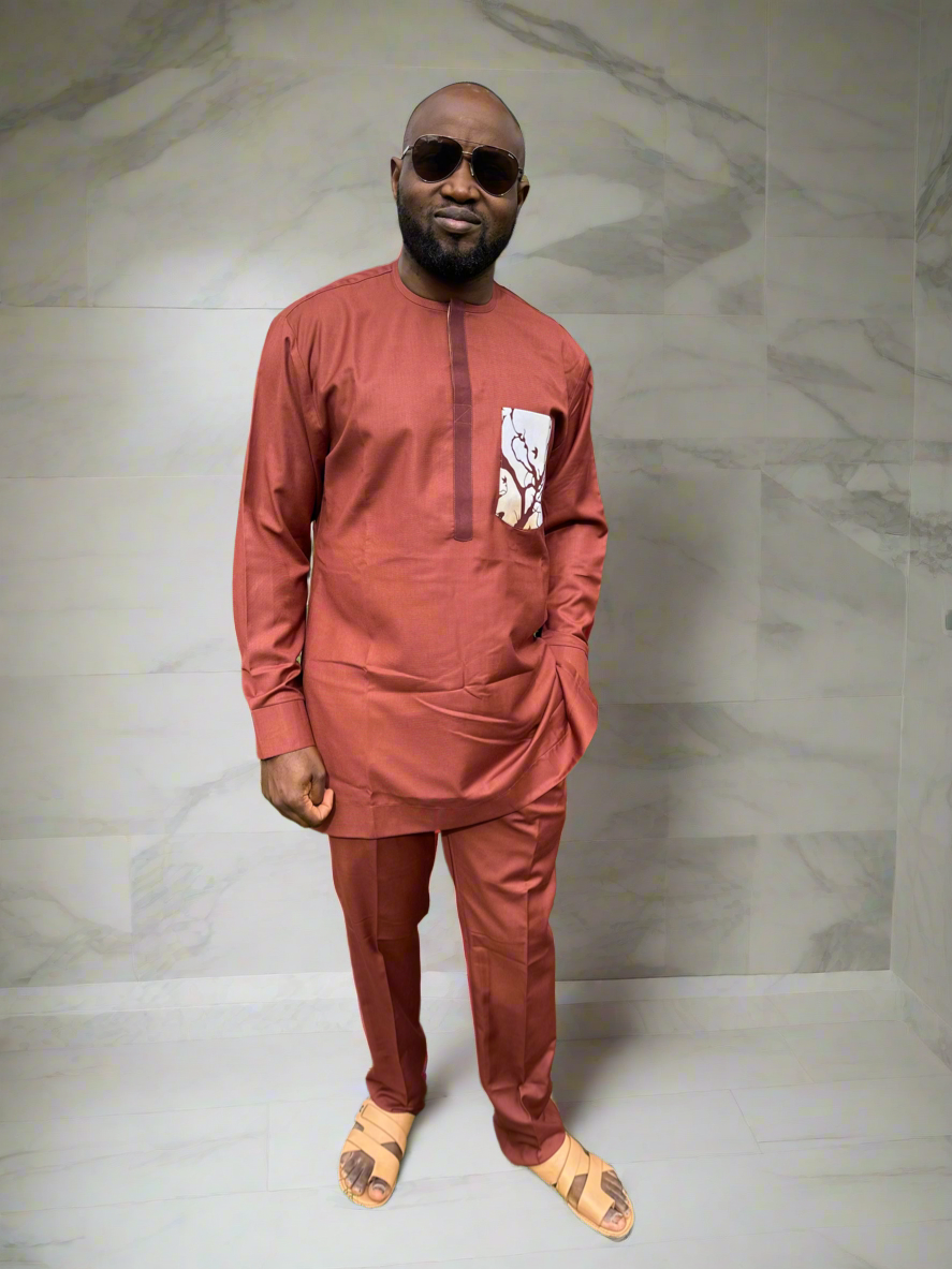 Burnt Orange Kaftan