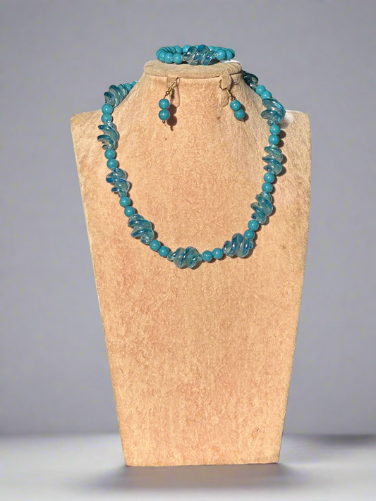 Light Blue Artisan Jewellery Set
