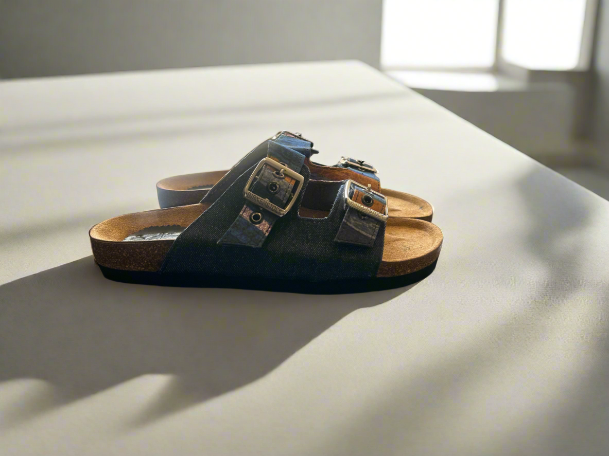 Blue Denim Sliders